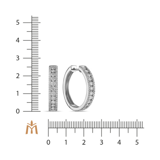 Серьги с бриллиантом