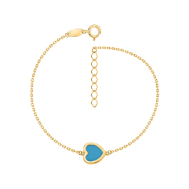 Браслет с имитацией бирюзы
