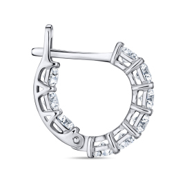 Серьги с фианитами