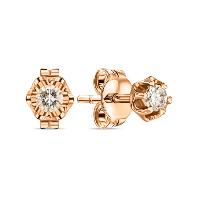 Серьги с бриллиантами - фото 1