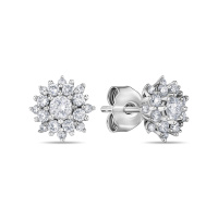 Серьги с бриллиантом - фото 1 Серьги с бриллиантом - фото 1