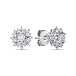 Серьги с бриллиантом