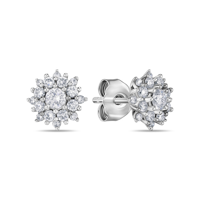 Серьги с бриллиантом - фото 1 Серьги с бриллиантом - фото 1