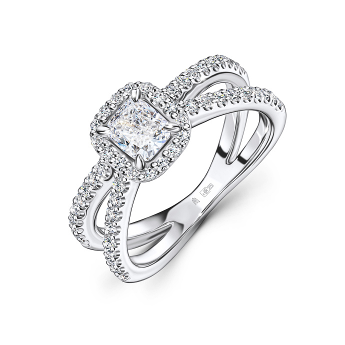 Кольцо с бриллиантами - фото 1 Кольцо с бриллиантами - фото 1