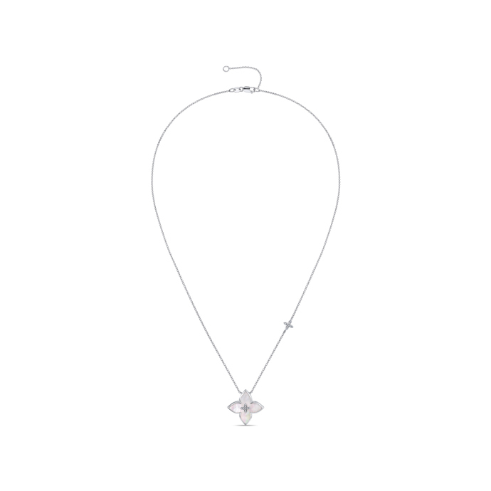 Колье с бриллиантами и перламутром - фото 2