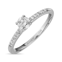 Кольцо с бриллиантами - фото 1