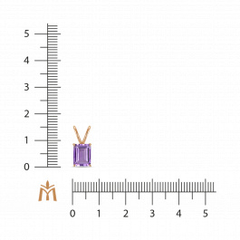 Подвеска с аметистом