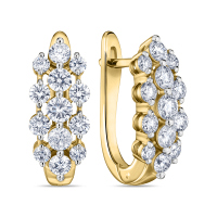 Серьги с бриллиантами - фото 1