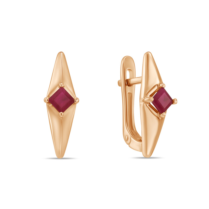 Серьги с рубинами - фото 1 Серьги с рубинами - фото 1