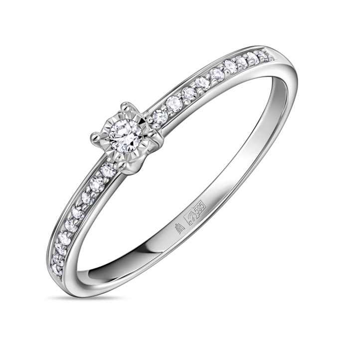 Кольцо с бриллиантами - фото 1