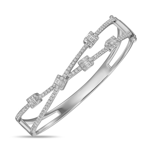 Браслет жесткий с бриллиантами