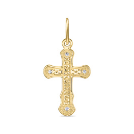 Крест с фианитами