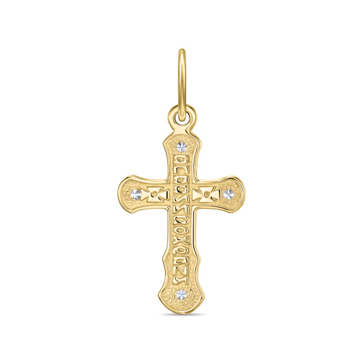 Крест с фианитами