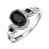 Кольцо с бриллиантами и цветными сапфирами - фото 1 Кольцо с бриллиантами и цветными сапфирами - фото 1