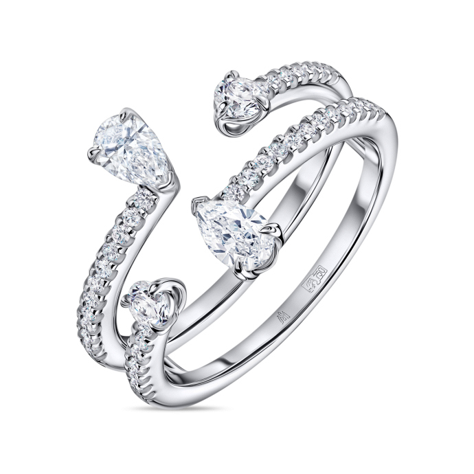 Кольцо с бриллиантами - фото 1