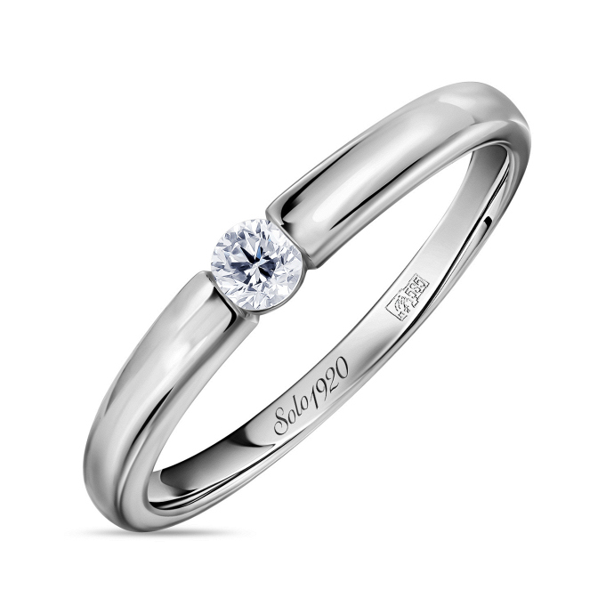 Кольцо с бриллиантом - фото 1