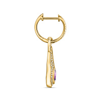 Серьги с бриллиантами и аметистами - фото 2