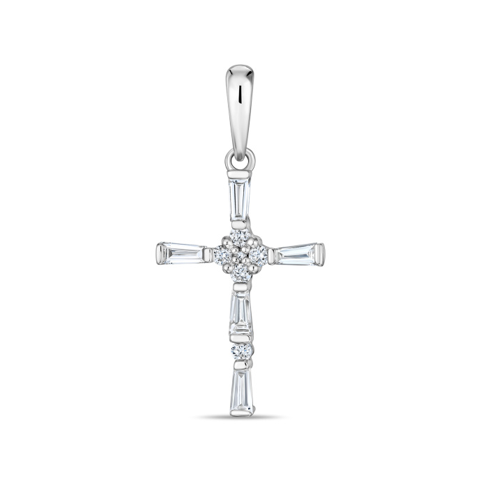 Крест с бриллиантами - фото 1 Крест с бриллиантами - фото 1