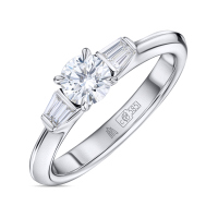 Кольцо с бриллиантом - фото 1