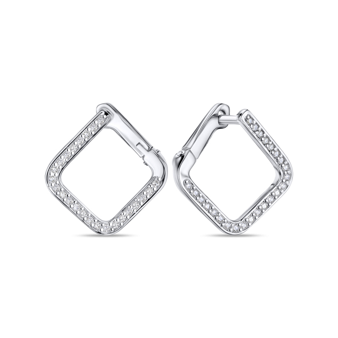 Серьги с бриллиантами - фото 1