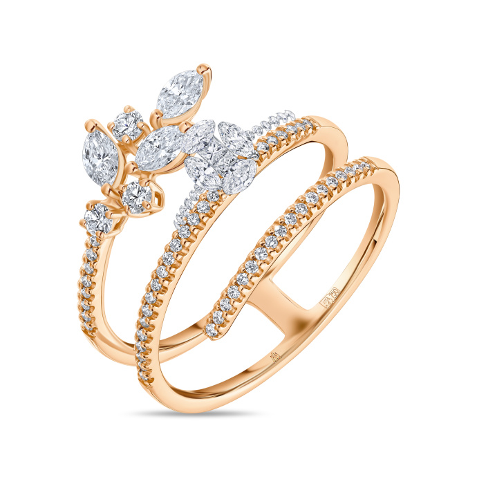 Кольцо с бриллиантами - фото 1 Кольцо с бриллиантами - фото 1