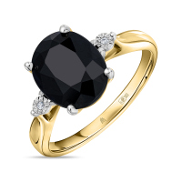 Кольцо с цветными сапфирами и бриллиантами - фото 1