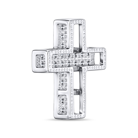 Крест с фианитами