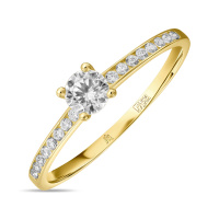 Кольцо с фианитами - фото 1