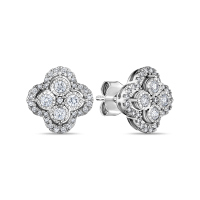 Серьги с бриллиантом - фото 1