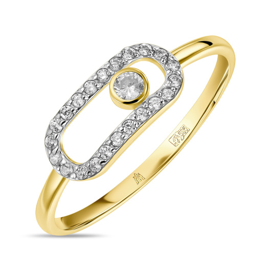 Кольцо с фианитами