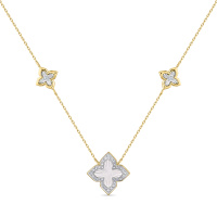 Колье с бриллиантами и перламутром - фото 1 Колье с бриллиантами и перламутром - фото 1