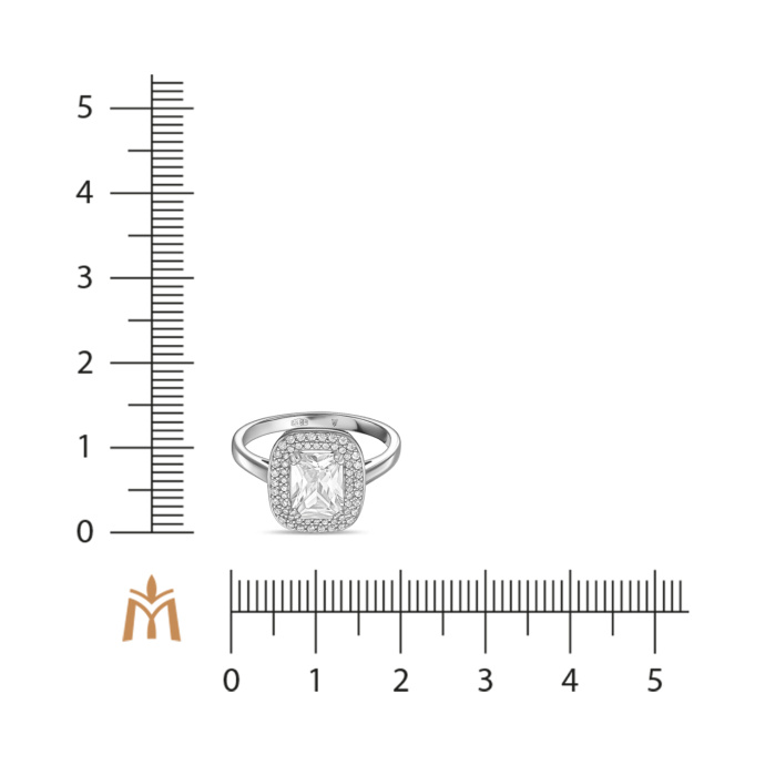 Кольцо с фианитами - фото 2 Кольцо с фианитами - фото 2