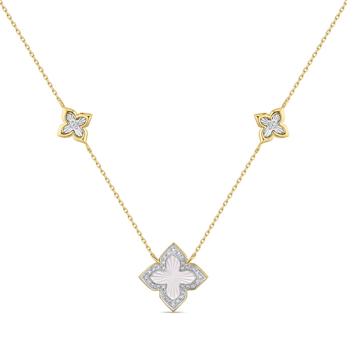 Колье с бриллиантами и перламутром - фото 1 Колье с бриллиантами и перламутром - фото 1