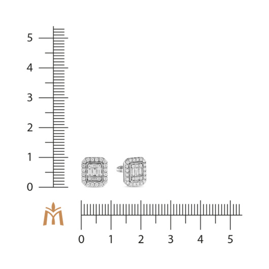 Серьги с бриллиантом