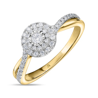 Кольцо с бриллиантами - фото 1