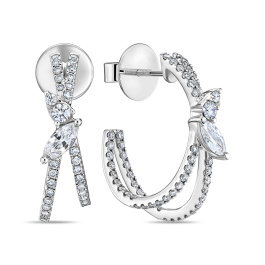 Серьги с бриллиантом