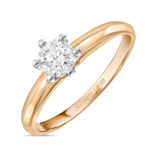 Кольцо с бриллиантом