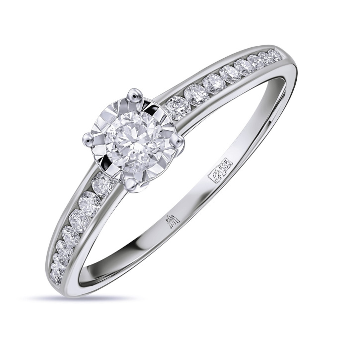 Кольцо с бриллиантами - фото 1 Кольцо с бриллиантами - фото 1