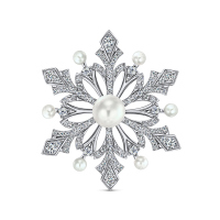 Подвеска с бриллиантами и жемчугом - фото 1