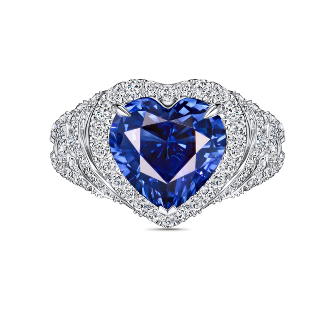 Кольцо с бриллиантами и сапфиром - фото 3 Кольцо с бриллиантами и сапфиром - фото 3