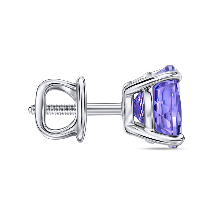 Серьги с танзанитами - фото 2