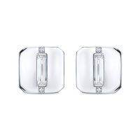 Запонки с бриллиантом - фото 1