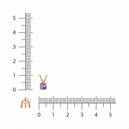 Подвеска с аметистом