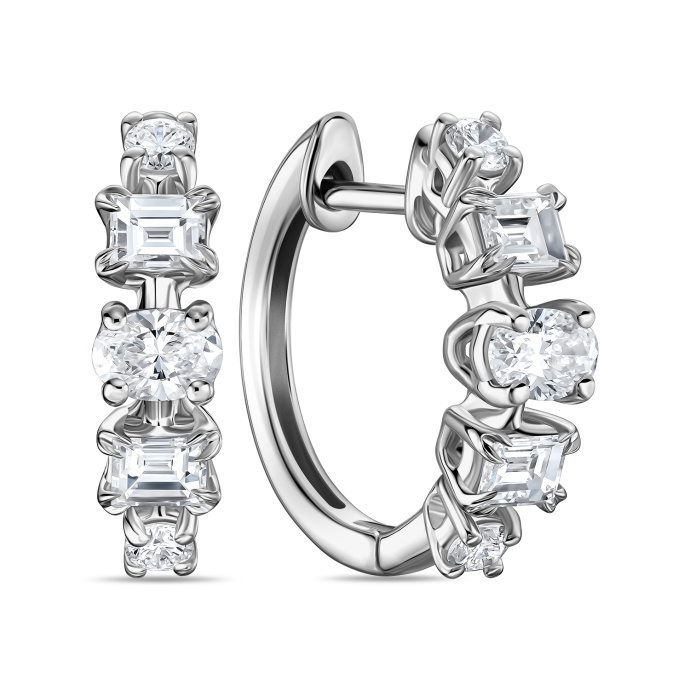 Серьги с бриллиантами - фото 1 Серьги с бриллиантами - фото 1