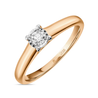 Кольцо с бриллиантом - фото 1