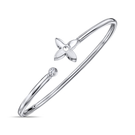 Браслет жесткий с фианитом