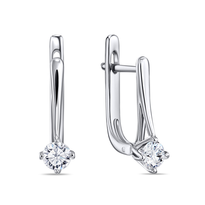 Серьги с бриллиантами - фото 1