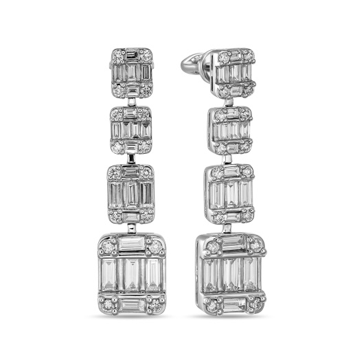 Серьги с бриллиантом