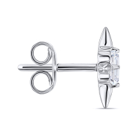 Серьги с бриллиантом - фото 2