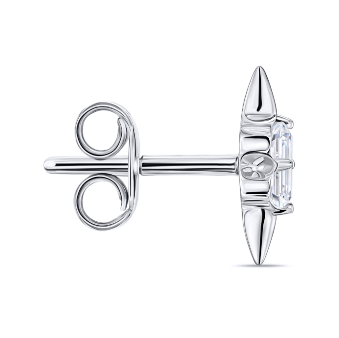 Серьги с бриллиантом - фото 2